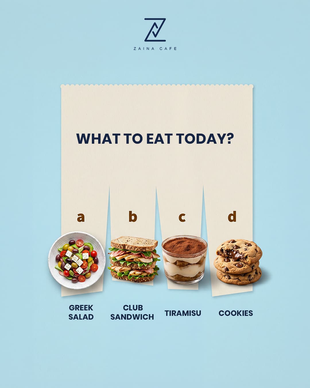 Zaina Cafe creative campaign execution